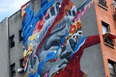 03 Liberty Street Art By Tristan Eaton On the Side Of Cha Chas In Bocca Al Lupo At 113 Mulberry St In Little Italy New York City